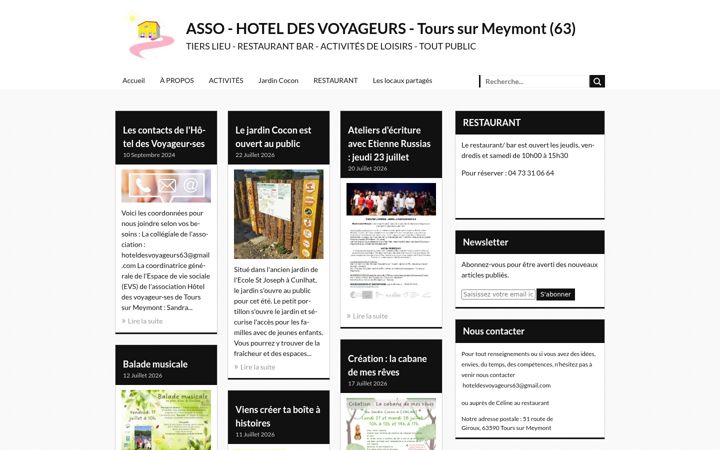 Screenshot of assohoteldesvoyageurs.org