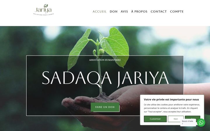 Skärmbild av assojariya.fr