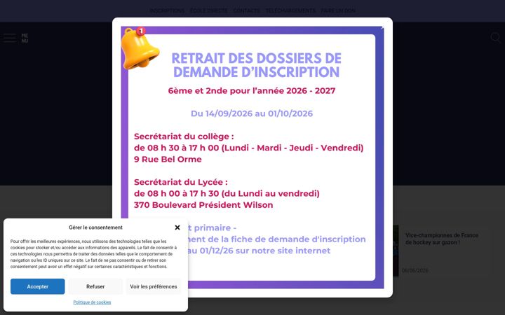 Snímek obrazovky assomption-bordeaux.com