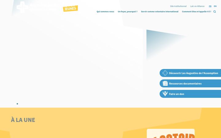 Screenshot of assomption-jeunes.org