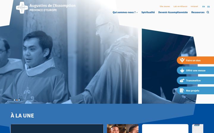 Screenshot of assomption.org
