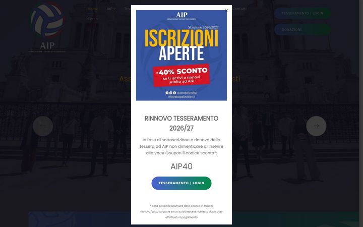 Ekrano kopija assopallavolisti.it