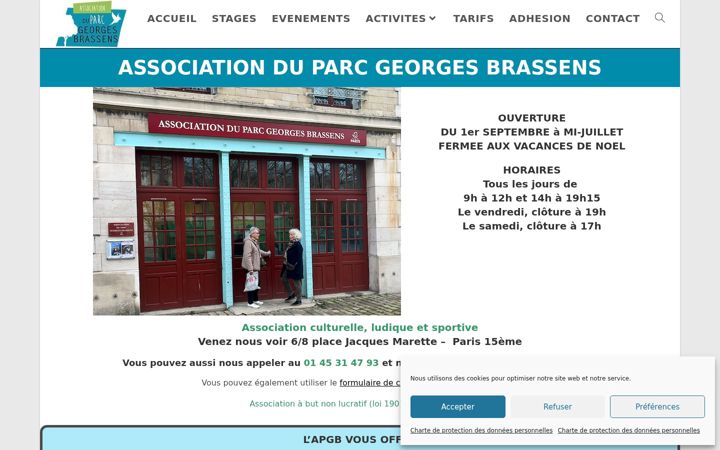 Snímek obrazovky assoparcgbrassens.com