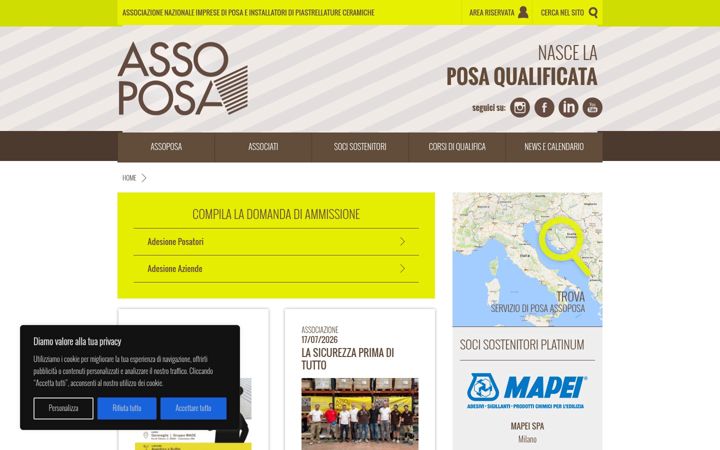 Screenshot of assoposa.it