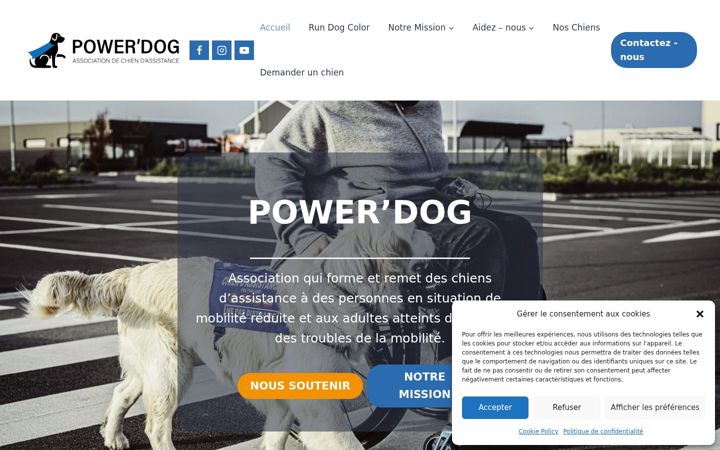 Screenshot of assopowerdog.fr