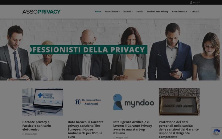 Skärmbild av assoprivacy.eu