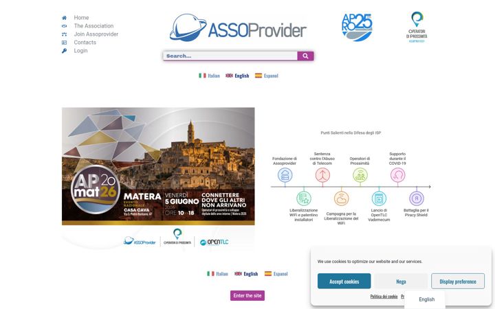 Screenshot of assoprovider.it