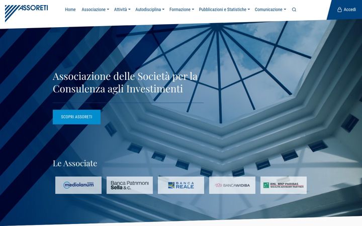 Screenshot of assoreti.it