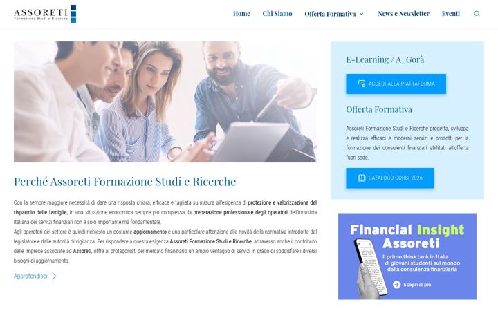 Screenshot ta' assoretiformazione.it