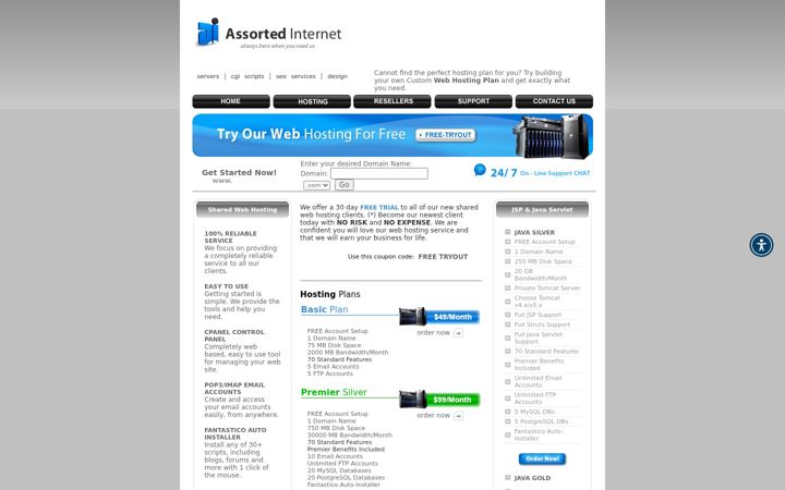 Screenshot of assortedinternet.com