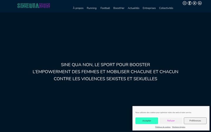 Screenshot of assosinequanon.org