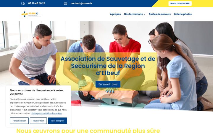 Screenshot of assre.fr