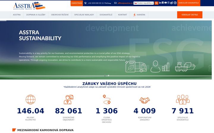 Screenshot of asstra.cz