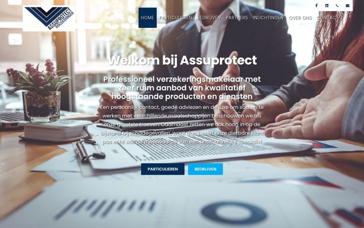 Екранна снимка на assuprotect.be