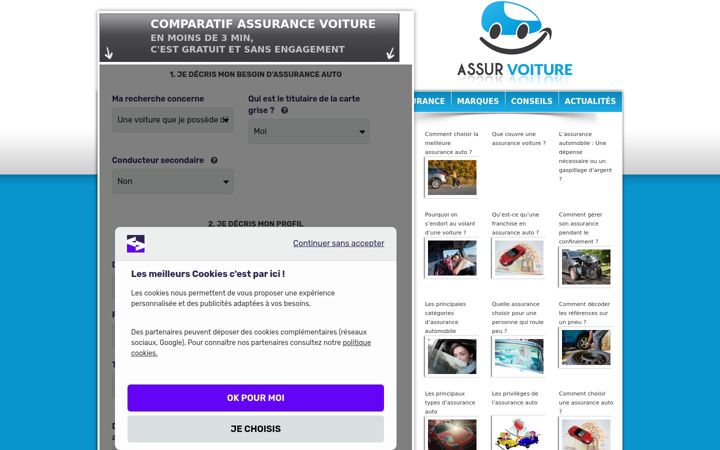Képernyőkép: assur-voiture.fr