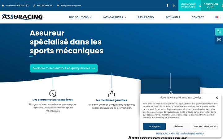 Screenshot of assuracing.com