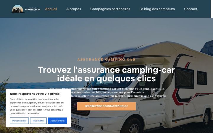 Ekrano kopija assurance-campingcar.fr