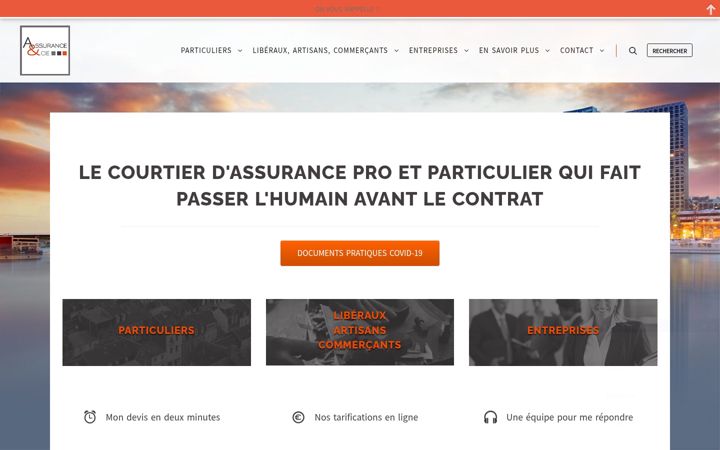 Ekrano kopija assurance-cie.fr