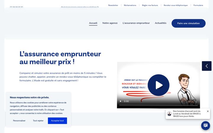 Ekrano kopija assurance-emprunteur-solutions.fr