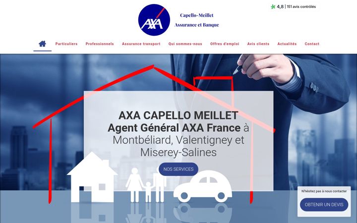 Ekrano kopija assurance-francois-capello.fr