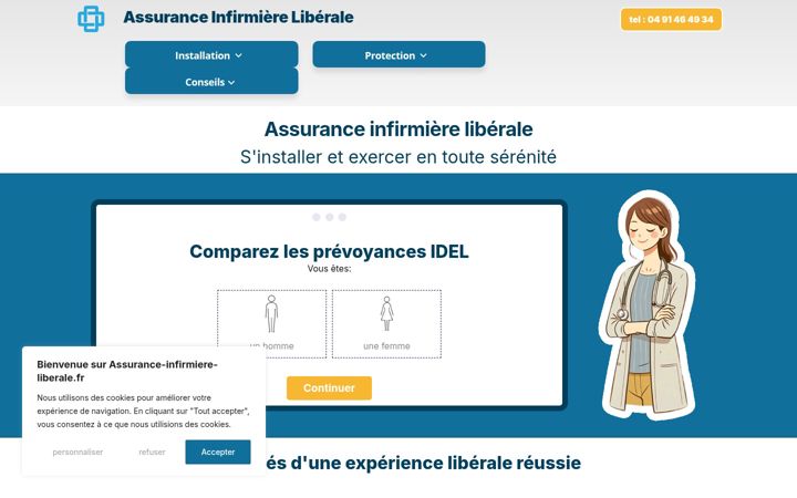 Ekrano kopija assurance-infirmiere-liberale.fr