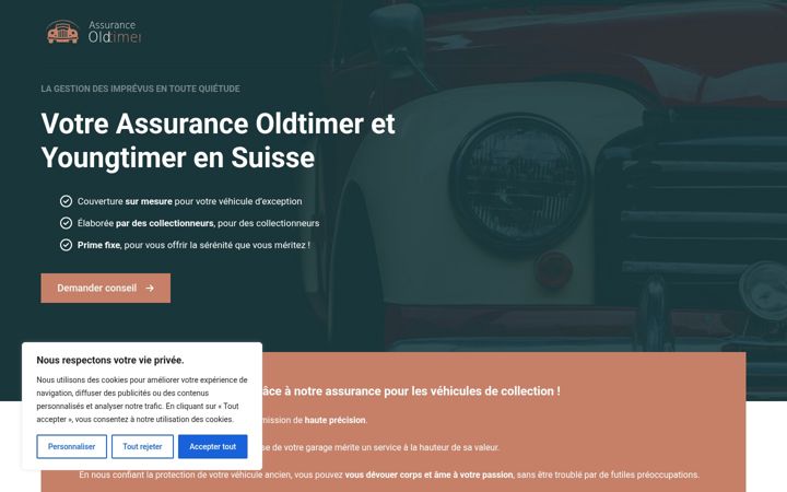 Screenshot of assurance-oldtimer.ch