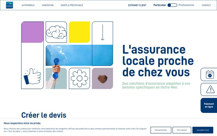Екранна снимка на assurance-outremer.com