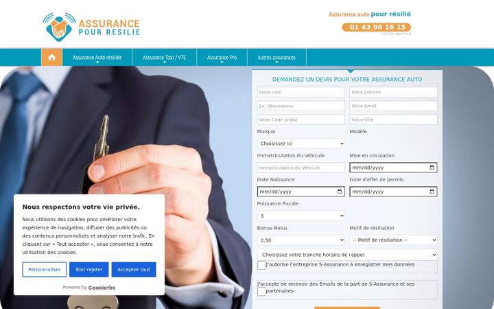 Screenshot of assurance-pour-resilie.com