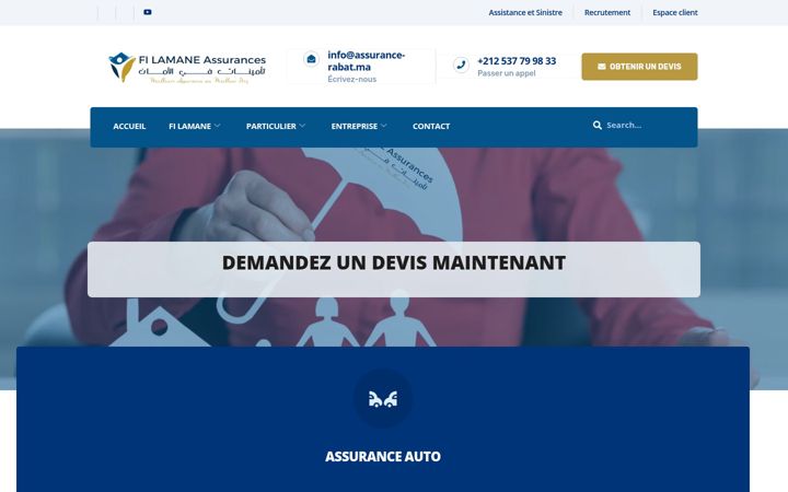 Screenshot of assurance-rabat.ma