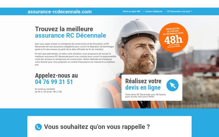 Screenshot of assurance-rcdecennale.com