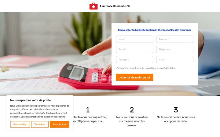 Screenshot of assurance-romandie.ch