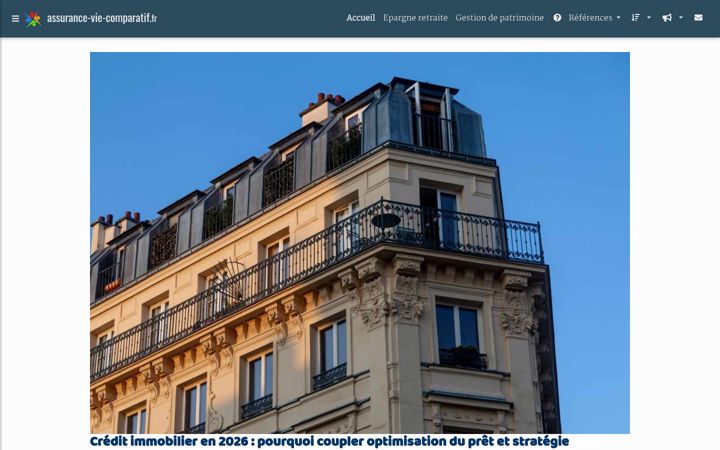 Ekrano kopija assurance-vie-comparatif.fr
