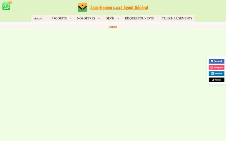 Screenshot of assurancebennani.com