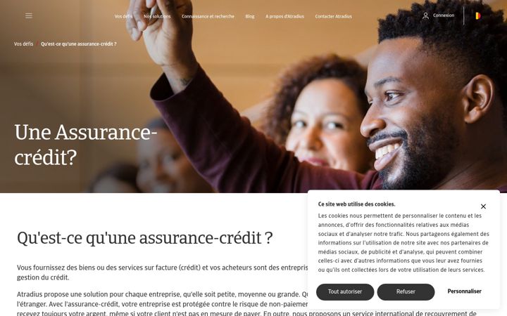 Screenshot of assurancecredit.be