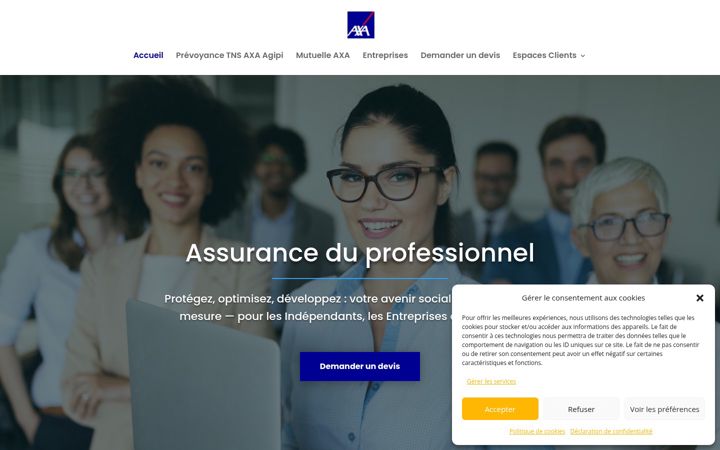 Екранна снимка на assuranceduprofessionnel.com
