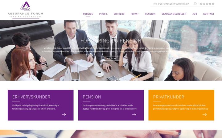 Captura de pantalla de assuranceforum.dk