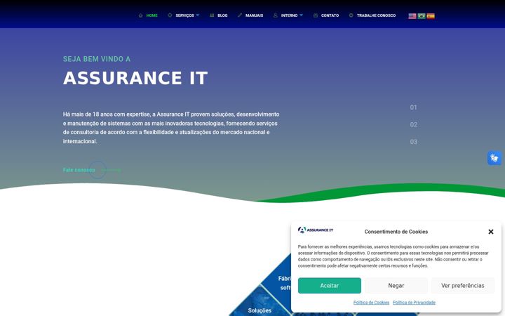 Screenshot of assuranceit.com.br