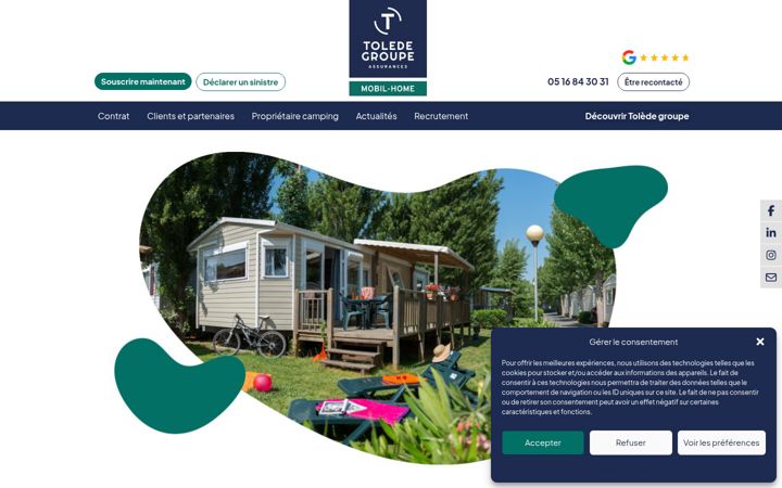 Screenshot of assurancemobilhome.com
