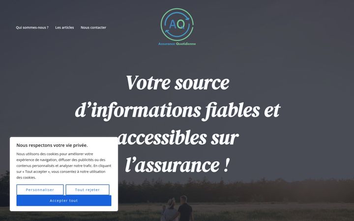 Screenshot of assurancequotidienne.fr
