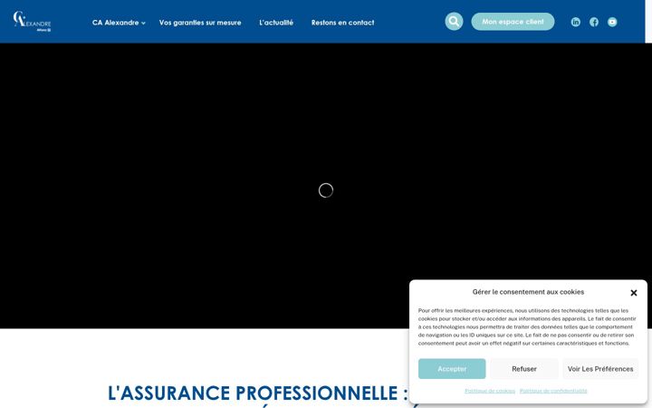 Ekrano kopija assurances-alexandre.fr