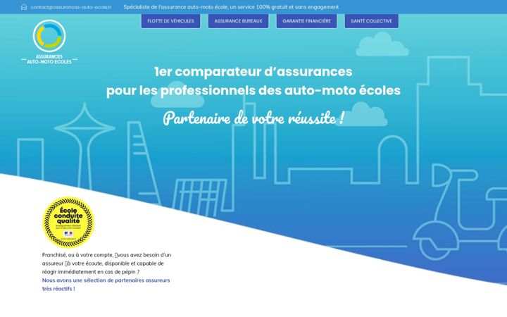 Ekrano kopija assurances-auto-ecole.fr