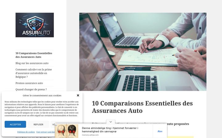Screenshot di assurances-autos.be
