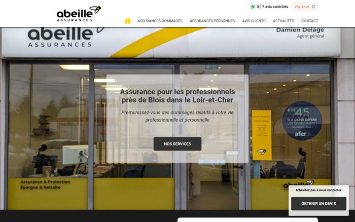 Screenshot of assurances-delage.fr