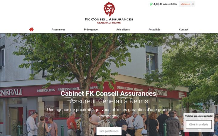 Screenshot of assurances-fkconseil.fr