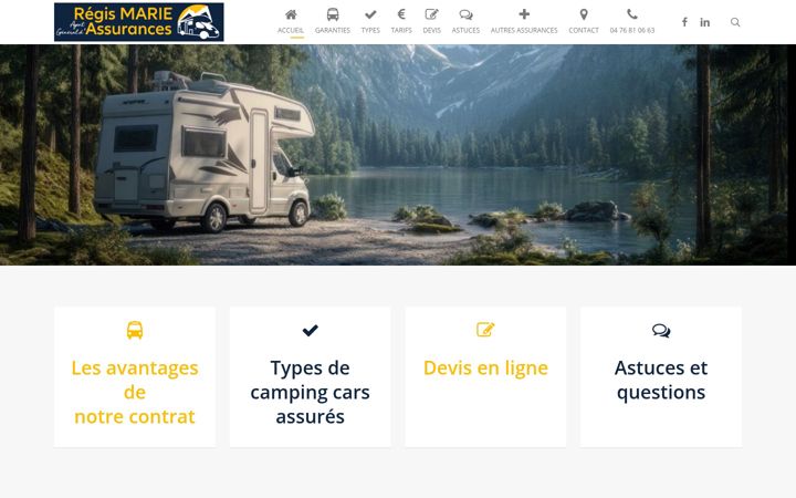 Screenshot of assurances-marie.fr