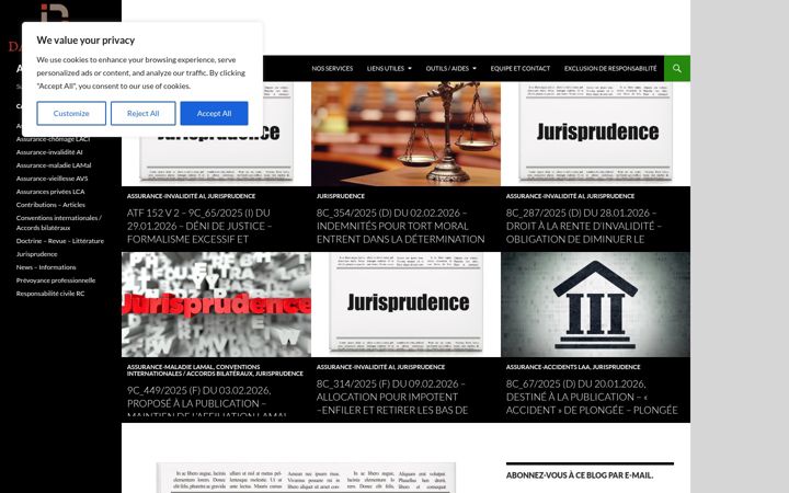 Screenshot of assurances-sociales.info