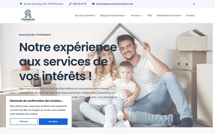 Screenshot di assuranceschristiaens.be