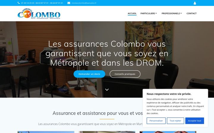 Screenshot of assurancescolombo.com