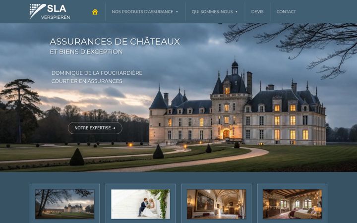 Screenshot of assurancesdechateaux.com