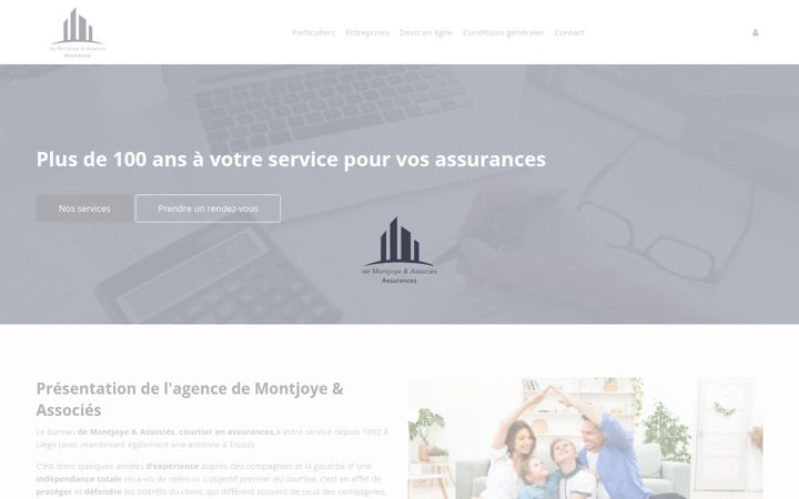 Screenshot of assurancesdemontjoye.be